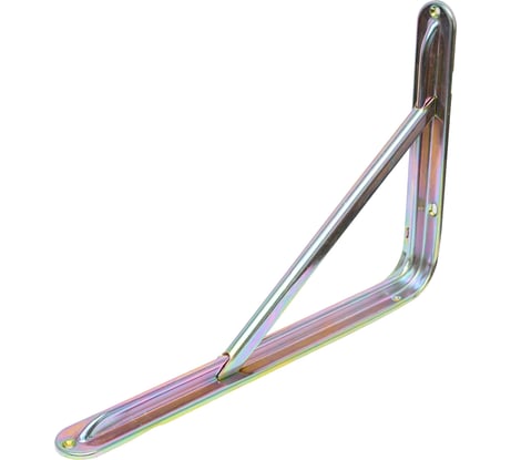 Кронштейн с ребром ALDEGHI LUIGI SPA 395х260х41 мм, оцинкованный, цвет: жёлтая оцинкованная сталь 2521AT51_P8