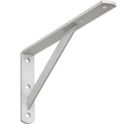 Усиленный кронштейн ALDEGHI LUIGI SPA 195х100х20х4 мм, оцинкованный, цвет: белый 2579VB20