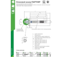 Клиновой анкер Партнер PR-KA 12/150-250 10 шт. 825967