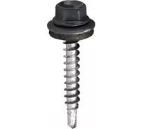 Саморез кровельный НАКРЕПКО 4,8x29 графит RAL 7024, 55 шт. 204709