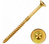Саморез конструкционный НАКРЕПКО потай, желтый, для дерева, 4x30, Torx 20, 500 шт. 401101