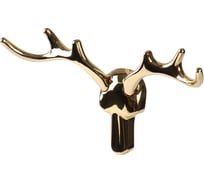 Крючок Larvij Олень, цинковый сплав, золото LKNDEER.GO