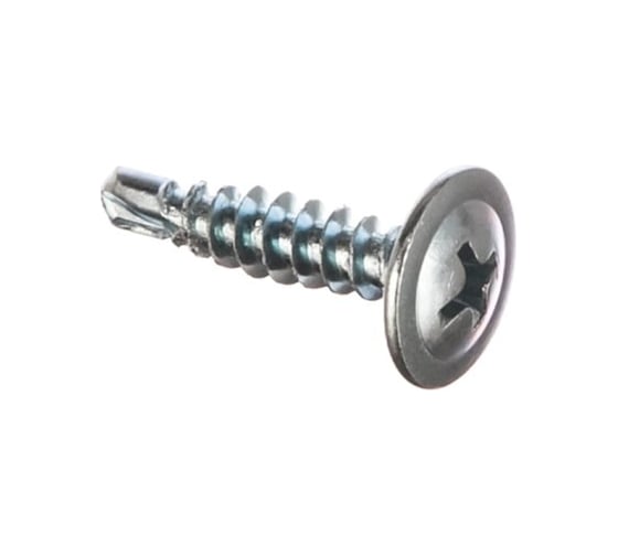 Саморез ОПМ 206041-2 4,2x76 ШСММ полусфера, бцв. хр., сверло, 500 шт. П0000028098 1