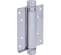 Барная пружинная петля одинарного действия ALDEGHI LUIGI SPA 100х37х33 мм, цвет: оцинкованная сталь, к-т: 2 шт + ключ с декоративными шурупами 103AZ100