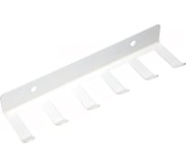 Крючки для ключей, инструментов, полотенец - 6 штук Parallax 160 мм металлические настенные белые 1 шт. 524WN0300200160-KRK