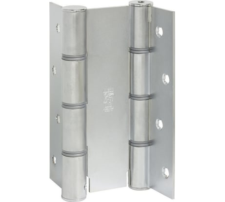 Барная пружинная петля двойного действия ALDEGHI LUIGI SPA 155х18х30 мм, цвет: хром, к-т: 2 шт + монтажный набор 87AC155-30