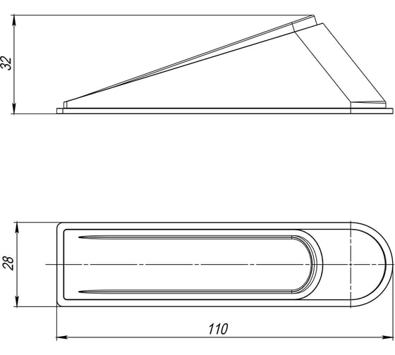 Фиксатор двери AJAX DSF-110 серый 43129