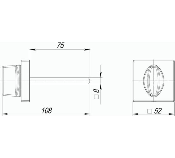 Поворотная ручка ARMADILLO BKW8/USQ SN-3 матовый никель 42387