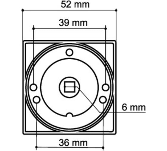 Поворотная ручка ARMADILLO WC-BOLT BK6/SQ-21MWSC-33 итальянский тисненый 42363