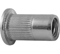 Заклепка-гайка ОПМ 110015 М8x18 zn, цилиндр. бортик РИФ, 500 шт УТ000024930