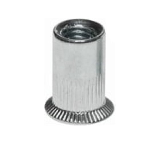 Заклепка-гайка ОПМ 110007 М6x16 zn, РИФ с потайным бортиком, 500 шт УТ000024931