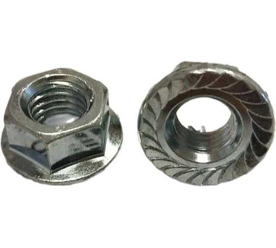 Гайка ОПМ ~ DIN 6923 М14 8 zn, c рифлением Tensilock, 100 шт 15754 1