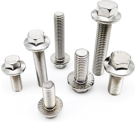 Болт ОПМ DIN 6921 с насечками М 6x30/30 8.8 zn 500 шт УТ000164825
