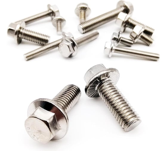 Болт ОПМ DIN 6921 с насечками М 6x30/30 8.8 zn 500 шт УТ000164825