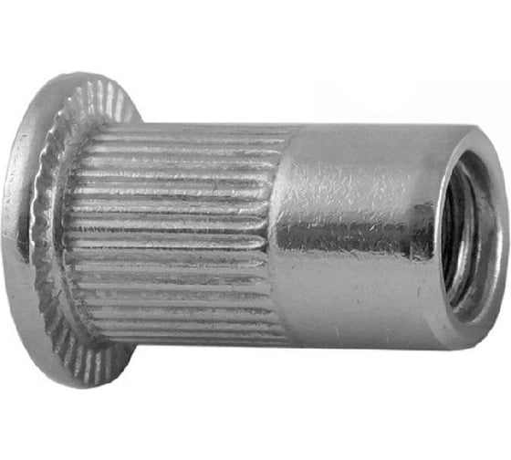 Заклепка-гайка ОПМ 110015 М8x18,5 zn РИФ цилиндр. бортиком 250 шт. УТ000118748 1
