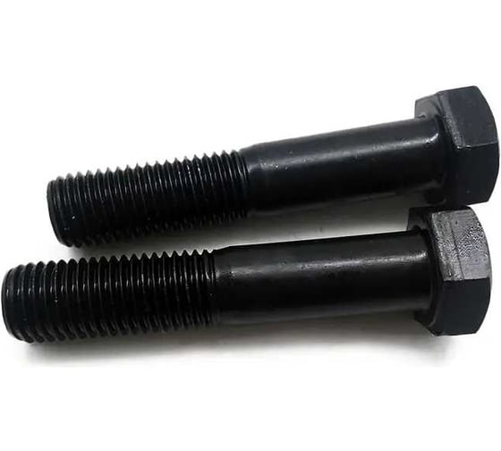 Болт Море-Метизов DIN 960, класс прочности 10.9, М10x1,25x70 оксид, 200 шт. BOLT960OМ1012570200М