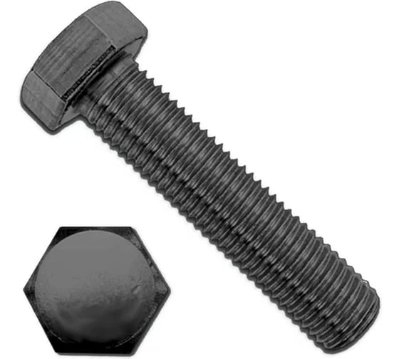 Болт Море-Метизов DIN 961 класс прочности 10,9, М20x1,5x80, оксид, 5 шт BOLT961OМ2015805М