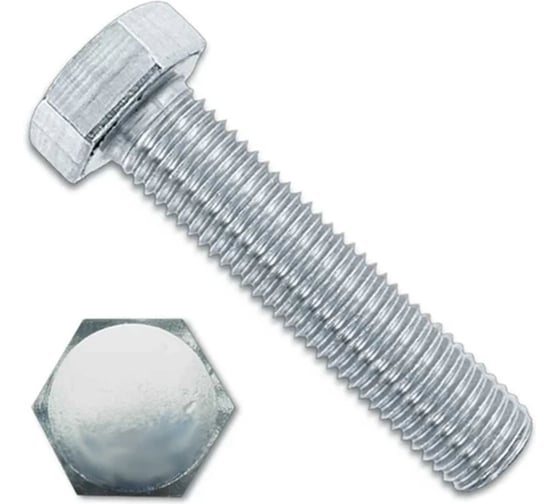 Болт Море-Метизов DIN 961 класс прочности 10,9, М8x1х60, цинк, 200 шт BOLT961СМ8160200М