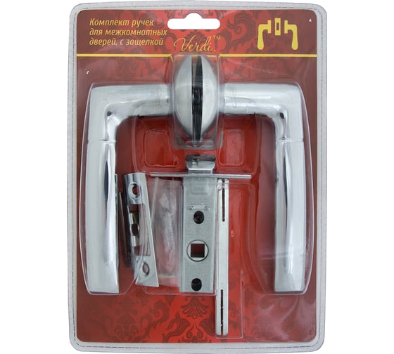 Комплект ручек Verdi C45 хром, механизм 11СР45