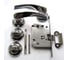 Комплект ручек Verdi L70 хром, механизм +завертка 23CP70 4