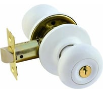 Межкомнатная защелка НОРА-М NEW бел. Н-01 ключ/фикс. 15707