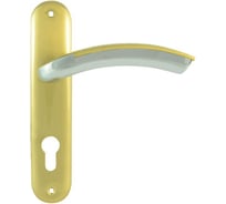 Дверная ручка на планке НОРА-М 96-70 мм мат.зол. 12108