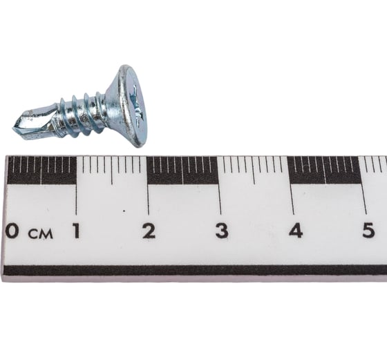 Саморез ZAMETAL 6,3х19 со сверлом и потайной головкой, DIN 7504Р, оц., 250 шт ZA082488