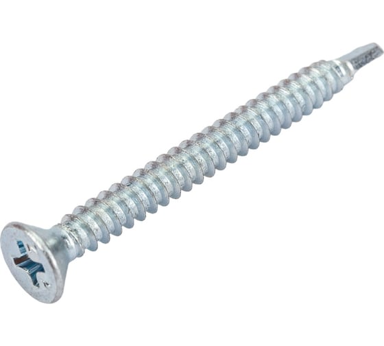 Саморез ZAMETAL 4,2х45 со сверлом и потайной головкой, DIN 7504Р, оц., 500 шт ZA101562