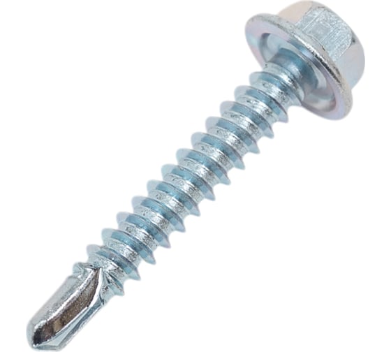Саморез ZAMETAL 3,5х22 со сверлом и шестигранн. головкой DIN 7504K, оц., 1000 шт ZA081306