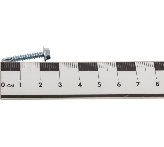Саморез ZAMETAL 3,5х22 со сверлом и шестигранн. головкой DIN 7504K, оц., 1000 шт ZA081306