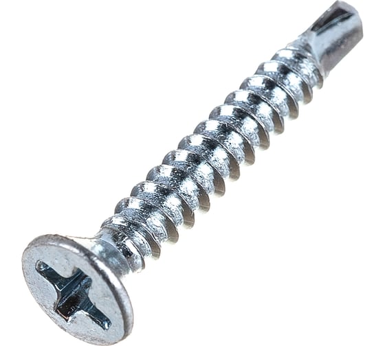Саморез ZAMETAL 3,5х25 со сверлом и потайной головкой, DIN 7504Р, оц., 1000 шт ZA082204