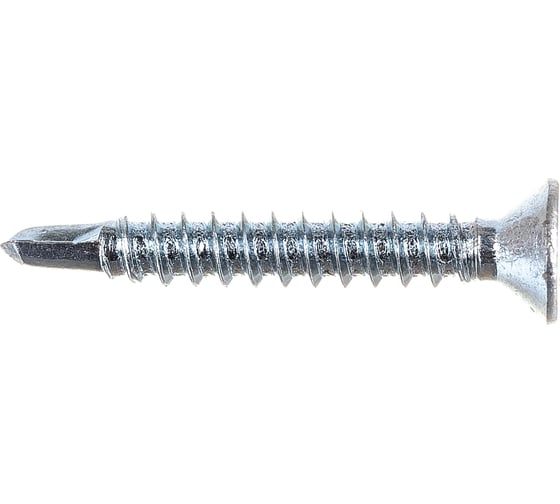 Саморез ZAMETAL 3,5х25 со сверлом и потайной головкой, DIN 7504Р, оц., 1000 шт ZA082204