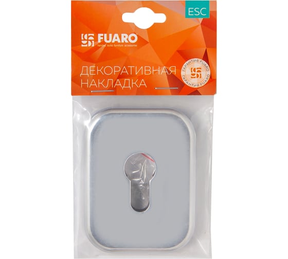 Декоративная накладка под цилиндр Fuaro ESC 486-C SQ XL хром CP-8, 1 шт. 39689