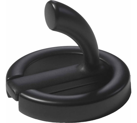 Крючок мебельный JET 217 однорожковый, замак, черный матовый C217Z.001BLLP99 1