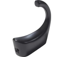 Крючок мебельный JET 912 однорожковый, замак, черный C912Z.001BL99