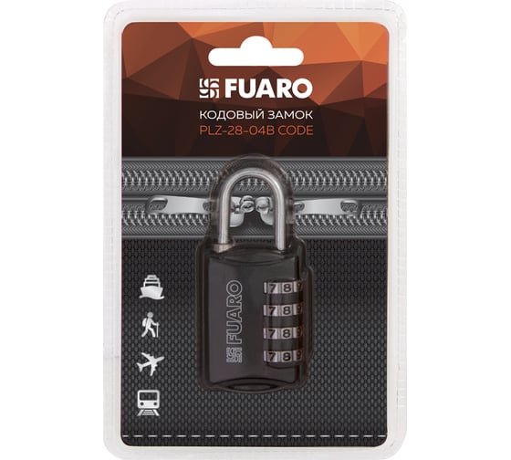 Кодовый замок Fuaro PLZ-28-04B CODE блистер 42407