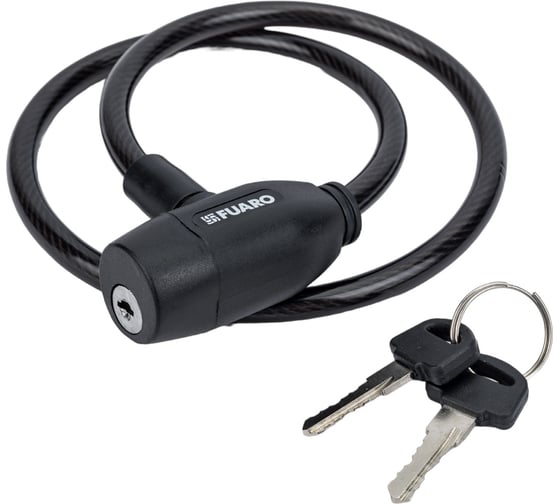 Тросовый замок Fuaro PL-0865-KEY 8x650 мм, 2 кл., подвес 42299