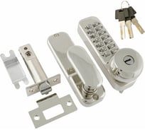 Кодовый замок НОРА-М 370 с фикс. хром 7336