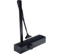 Доводчик DOORLOCK DL200 BC DC EN1-5 черный с регулируемыми функциями тормоза открывания и задержки закрывания, регулируемое усилие закрывания 75550