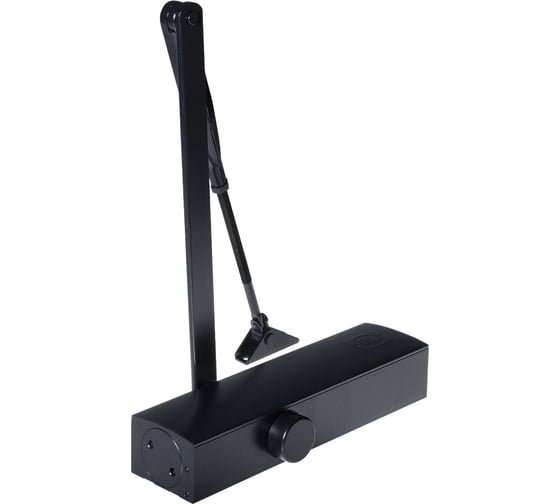 Доводчик DOORLOCK DL200 BC DC EN1-5 черный с регулируемыми функциями тормоза открывания и задержки закрывания, регулируемое усилие закрывания 75550