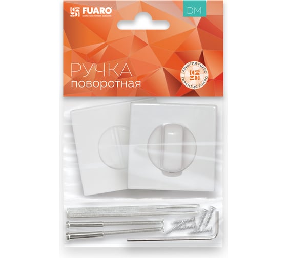 Поворотная ручка Fuaro BK6 DM WH-19 белый 43023