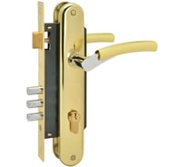 Врезной замок НОРА-М N99-85 M золото/хром 8221