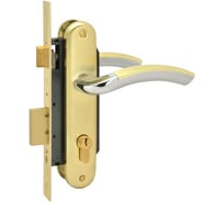 Врезной замок НОРА-М N23-70 Л золото/хром 9317