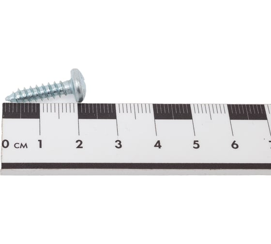 Саморез ZAMETAL 4,8х19 с полукруг. гол., крест шлиц, DIN 7981, оц., 500 шт ZA101616