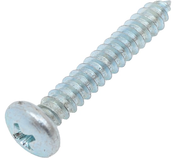 Саморез ZAMETAL 4,8х32 с полукруг. гол., крест шлиц, DIN 7981, оц., 250 шт. ZA101821