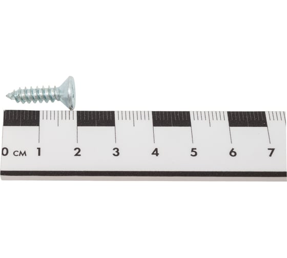 Саморез ZAMETAL 4,8х19 с потайн. гол., крест шлиц, DIN 7982, оц., 500 шт ZA101623