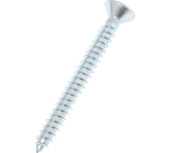 Саморез ZAMETAL 3,9х38 с потайн. гол., крест. шлиц, DIN 7982 оц., 1000 шт ZA100640