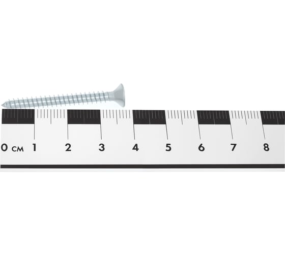 Саморез ZAMETAL 3,9х38 с потайн. гол., крест. шлиц, DIN 7982 оц., 1000 шт ZA100640