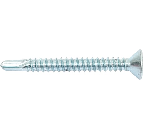Саморез ZAMETAL 5,5х50 со сверлом и потайной головкой, DIN 7504Р, оц., 200 шт ZA082471