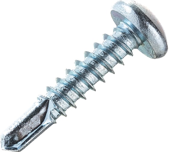 Саморез ZAMETAL 4,8х22 со сверлом и полусфер. головкой, DIN 7504N, оц., 1000 шт ZA081948